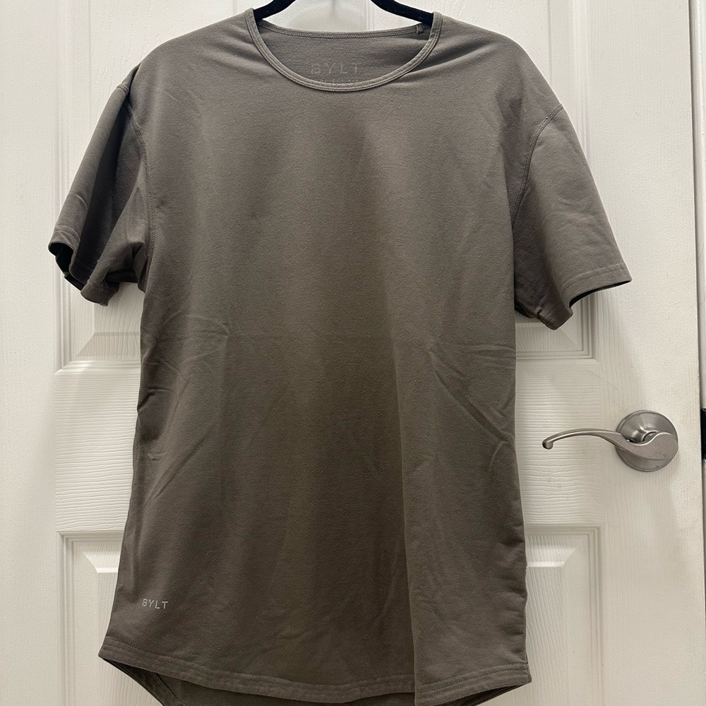 Men's Bylt Basics Drop Cut Taupe Short Sleeve T-Shirt